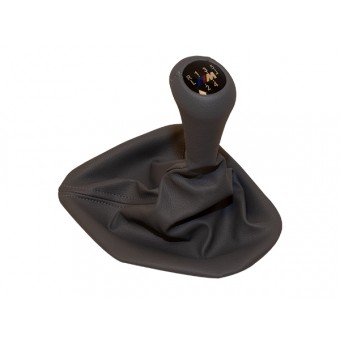 Topuzlu Vites Körüğü E39 -5 İleri- Man.Şanz; Gri Suni Deri -///M-